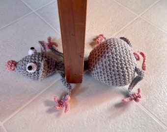 Ratón de ganchillo / tope de puerta de ganchillo / tope de puerta / ratón / amigurumi / ratón de ganchillo / bicho / Patrón