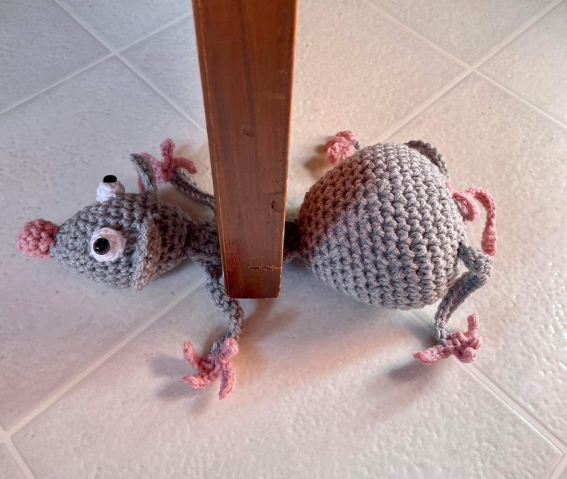 Crochet Mouse / crochet door stop / door stopper / mouse / amigurumi / crochet mouse / critter / Pattern image 1