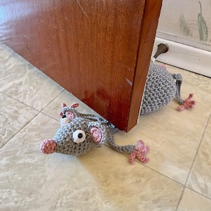 Crochet Mouse / crochet door stop / door stopper / mouse / amigurumi / crochet mouse / critter / Pattern image 5