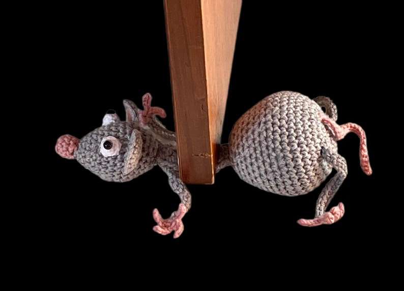 Crochet Mouse / crochet door stop / door stopper / mouse / amigurumi / crochet mouse / critter / Pattern image 2