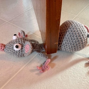 Crochet Mouse / crochet door stop / door stopper / mouse / amigurumi / crochet mouse / critter / Pattern image 8