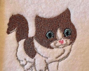 Ragdoll Cat / Cat / Embroidered Cat / Felt Cat / Embroidery / Ragdoll / Kitty / Amigurumi Patch / Embroidered Patch / Felt Patch
