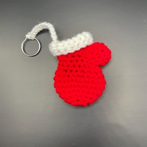 Crochet Mitt / Christmas Mitt / Christmas crochet / Crochet ornament / Chriatmas keychain / Mitten / crochet Mitten / keychain