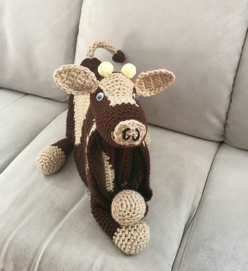 Cow Baby Blanket & Toy / Crochet Cow Blanket / Crochet Cow / Etsy
