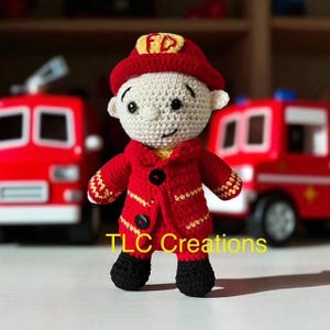 Crochet Fireman / Fireman / Crochet Amigurumi / Amigurumi / Crochet doll / Crochet Pattern