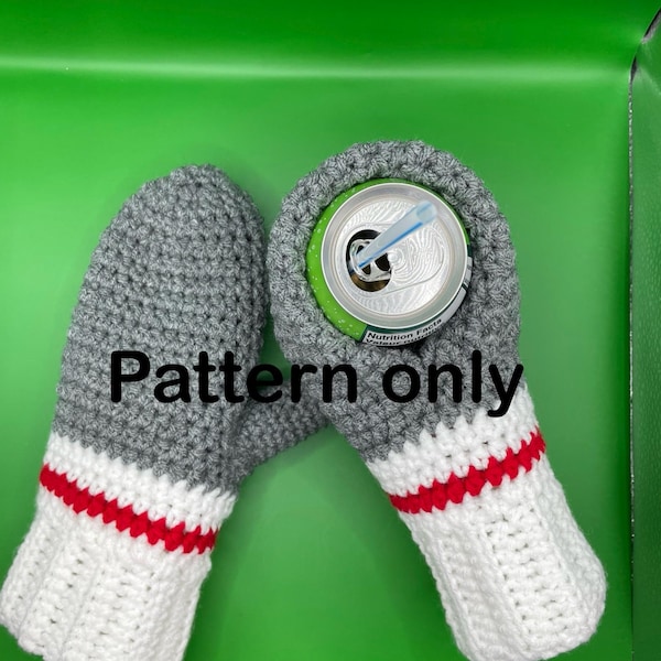 Patrón de manopla de crochet para cerveza: funda para bebidas y manoplas para fogatas (patrón PDF)