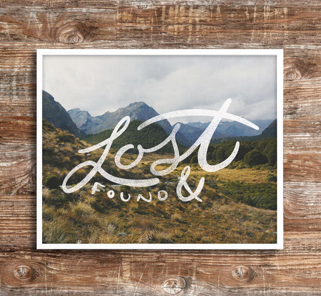 LOST &amp; FOUND // Downloadable Adventure Print // A4 8x10 11x14 Printable ...
