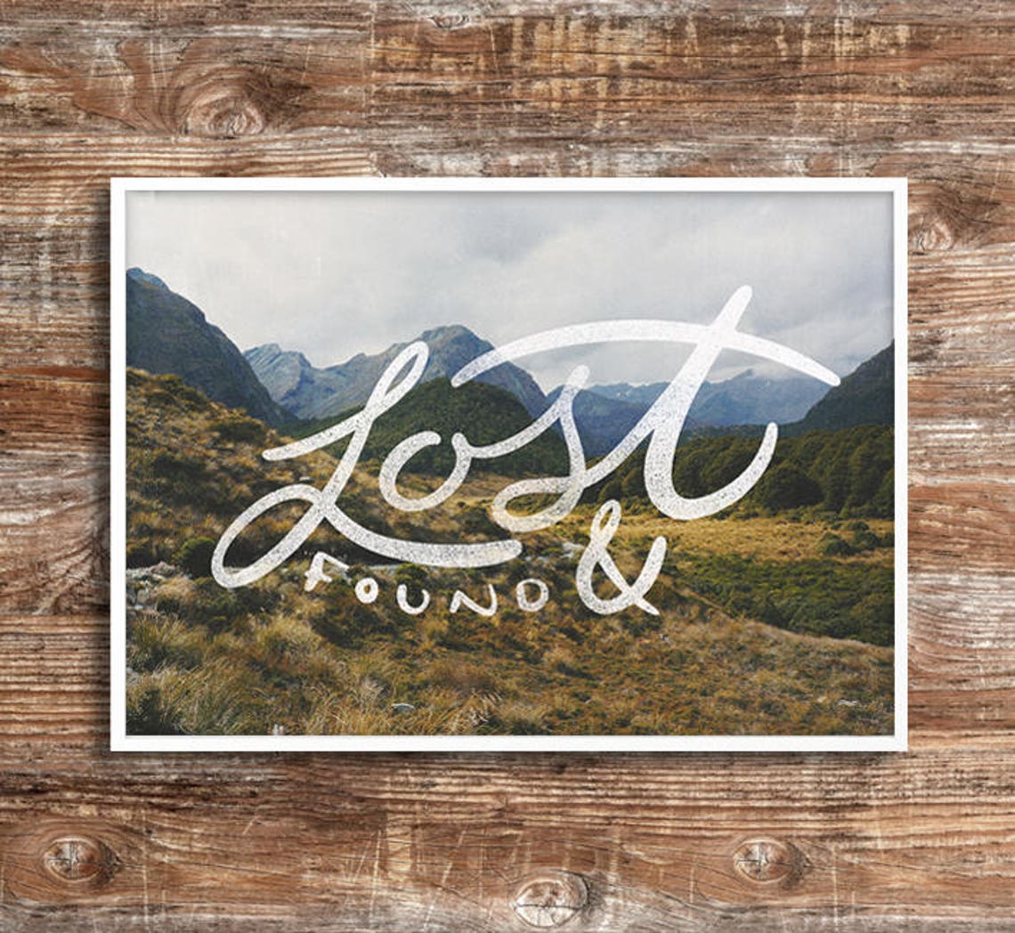 LOST &amp; FOUND // Downloadable Adventure Print // A4 8x10 11x14 Printable ...