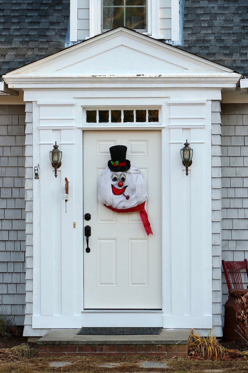 Classic Christmas Frosty the Snowman Wreath Extra Large Winter Wreath Children/'s Holiday Decor Snowman Wreath Indoor Wreath
