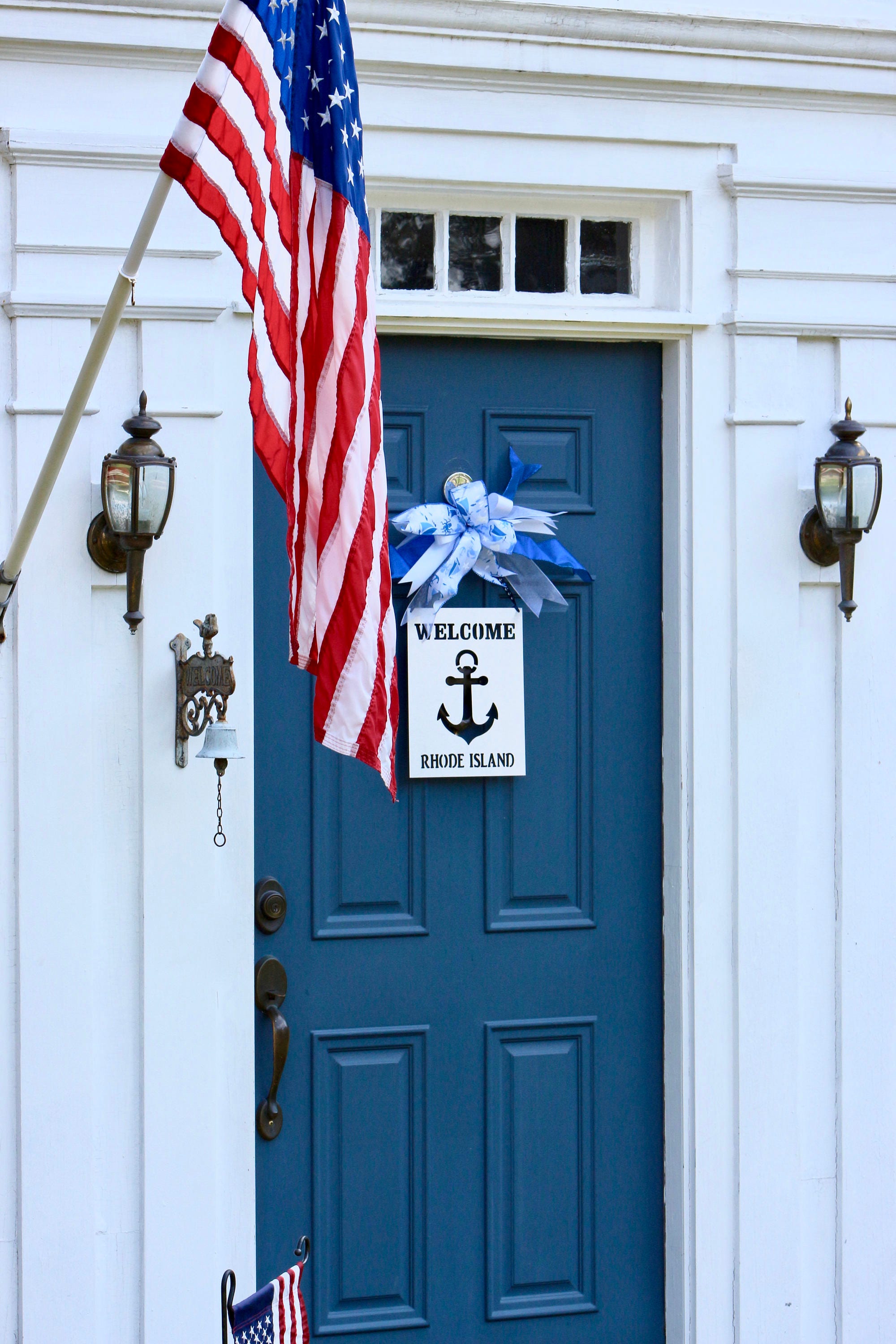 Personalized Anchor Door Decor & Modern Nautical Custom Garden Etsy