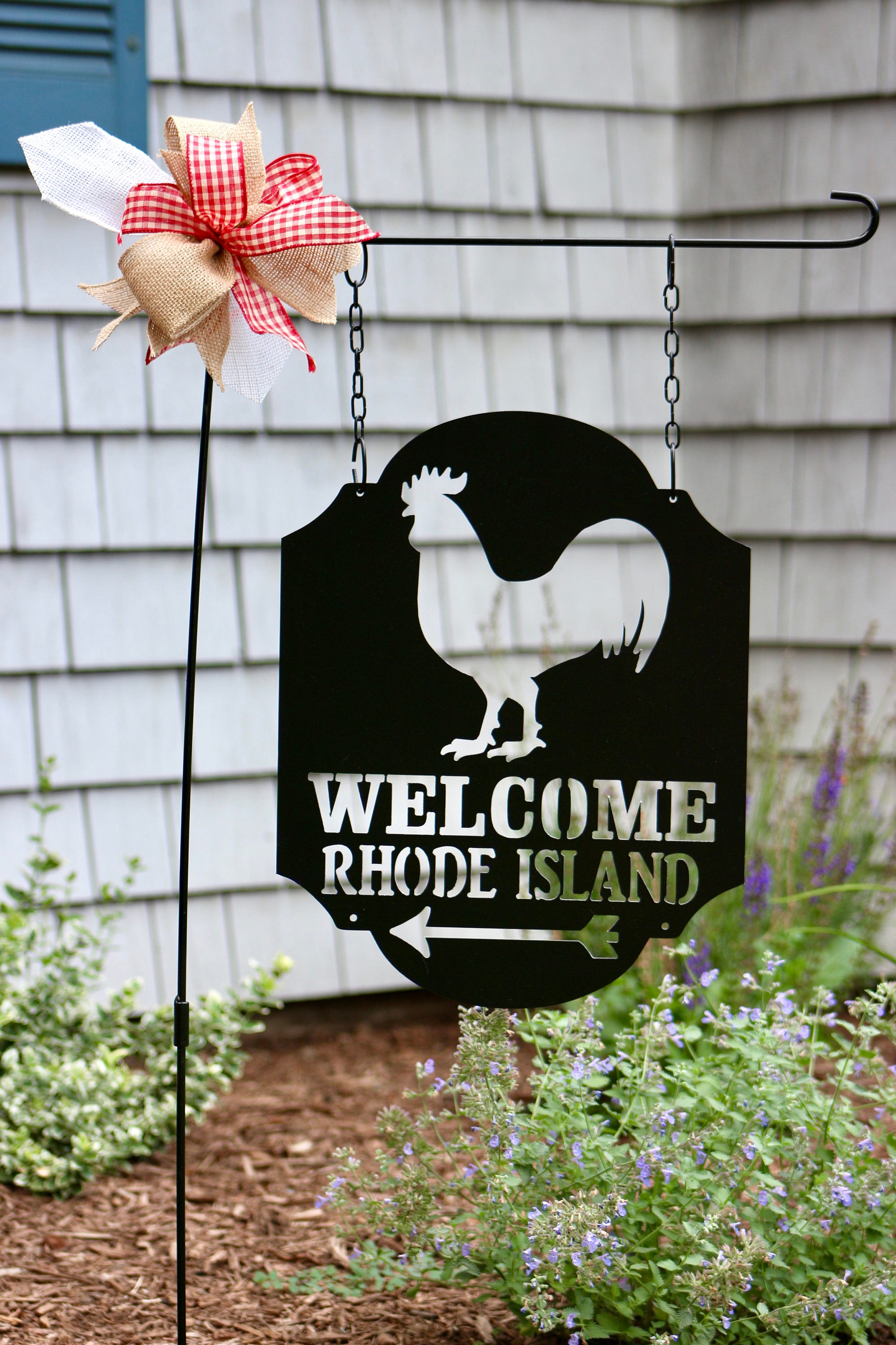 Rhode Island Sign RI Red Chicken Garden Flag door Etsy
