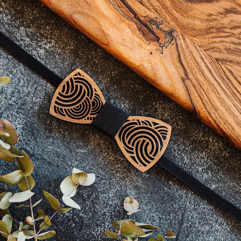 wooden bow tie etsy