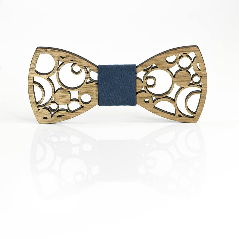 Wooden Bowtie FREE SHIPPING Circles Wedding Bowtie Wooden Accessories ...