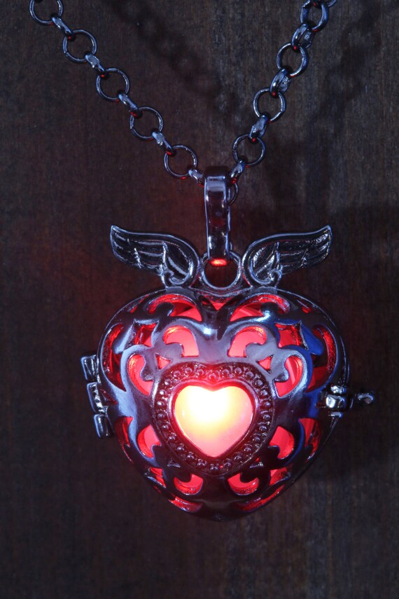 AMORE Cuore Glow Worm PORTACHIAVI PERSONALIZZATO