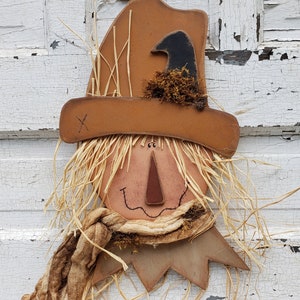 Scarecrow Head Fall Decor Door Hanger DIY Wood CRAFT PATTERN