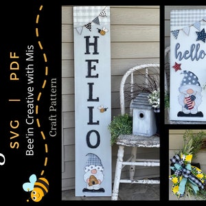 SVG Digital Epattern Porch Board DIY Wood PATTERN Interchangeable Pieces Sign Board or Wreath K295