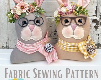Spring Easter Porch Bunny With Glasses Wood Craft Pattern - Etsy