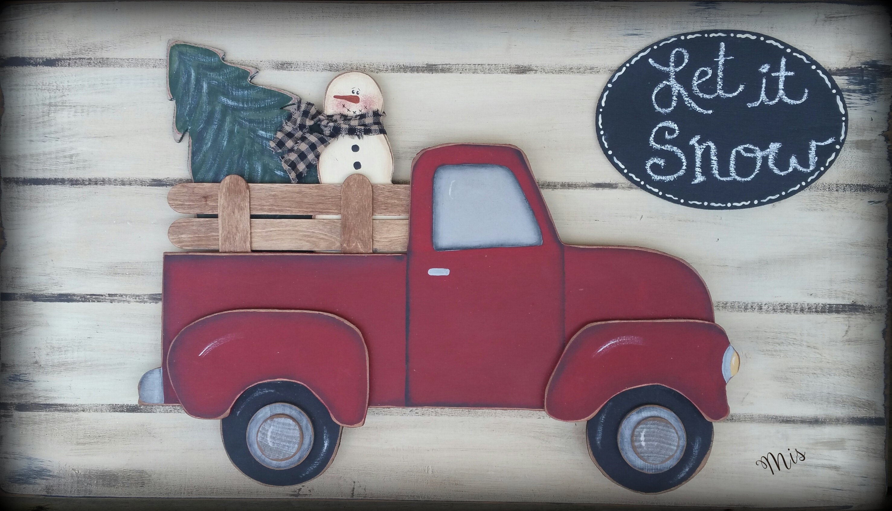 Old Truck Pattern Template K255 Seasonal Vintage Truck - Etsy
