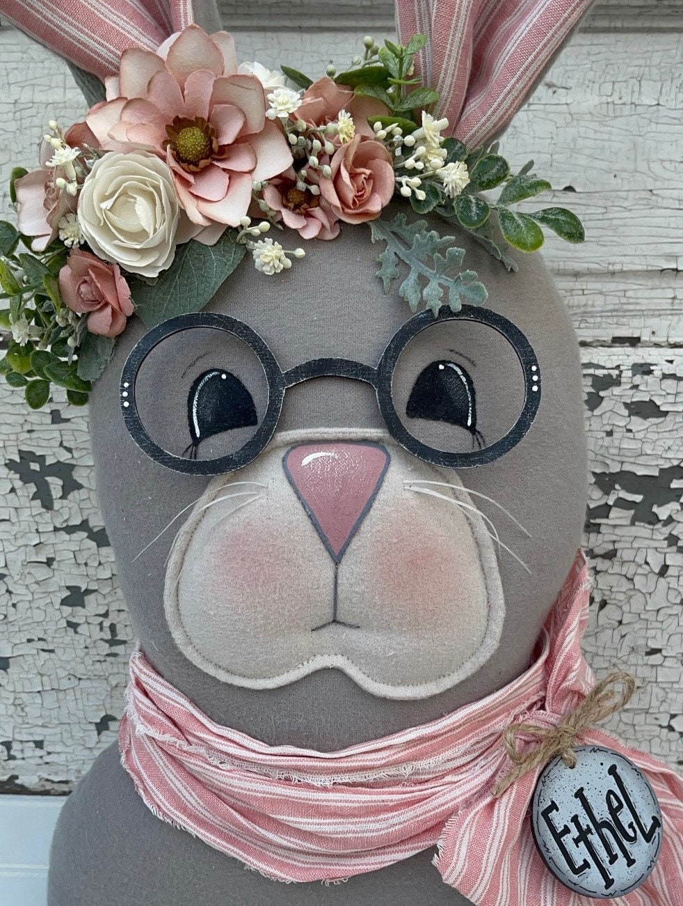 Fabric SEWING PATTERN Bunny With Glasses Easter Spring - Etsy