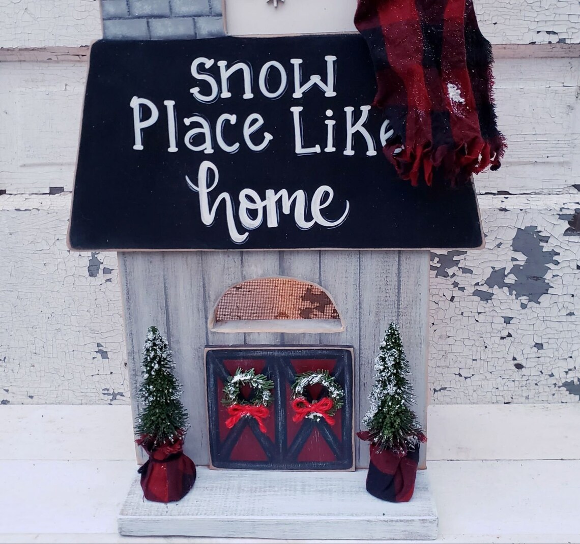 Snow Place Like Home Lighted Snowman Farmhouse DIY CRAFT PATTERN - Etsy