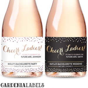 Bachelorette Mini Champagne Label, Future Mrs Bachelorette Mini Wine ...