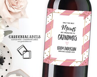 Pregnancy Announcement Grandparents, Pregnancy Announcement to Parents Wine Label, Announcing Pregnancy Cards, Pregnancy Announcement Family