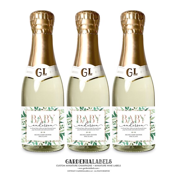champagne bottles for baby shower