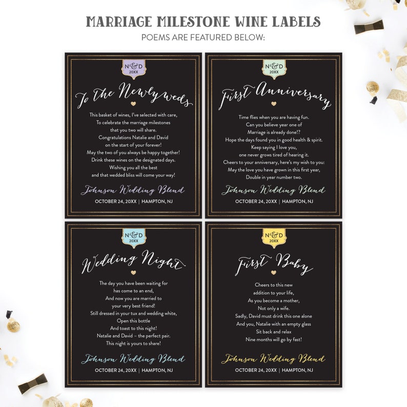 Marriage Milestone Wine Labels Wedding Wine Poems Bridal Etsy marriage-milestone-wine-labels-wedding-wine-poems-bridal-etsy