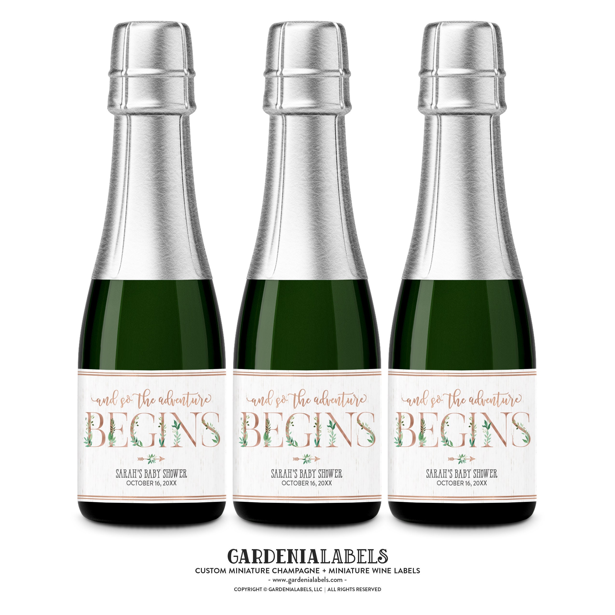How to get labels off champagne bottles