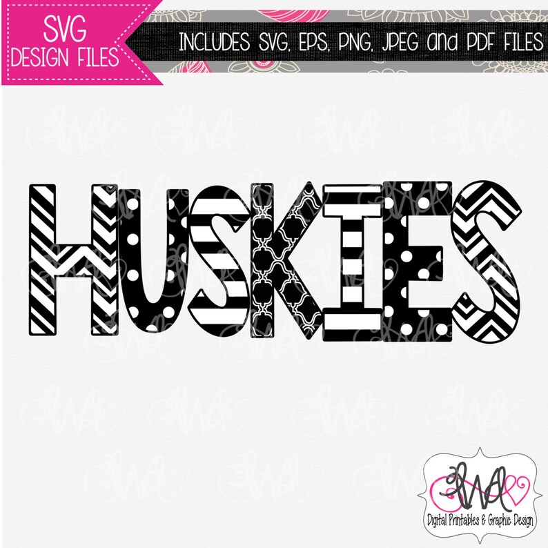Download SVG DESIGN FILE: Huskies Mascot Design for Silhouette ...