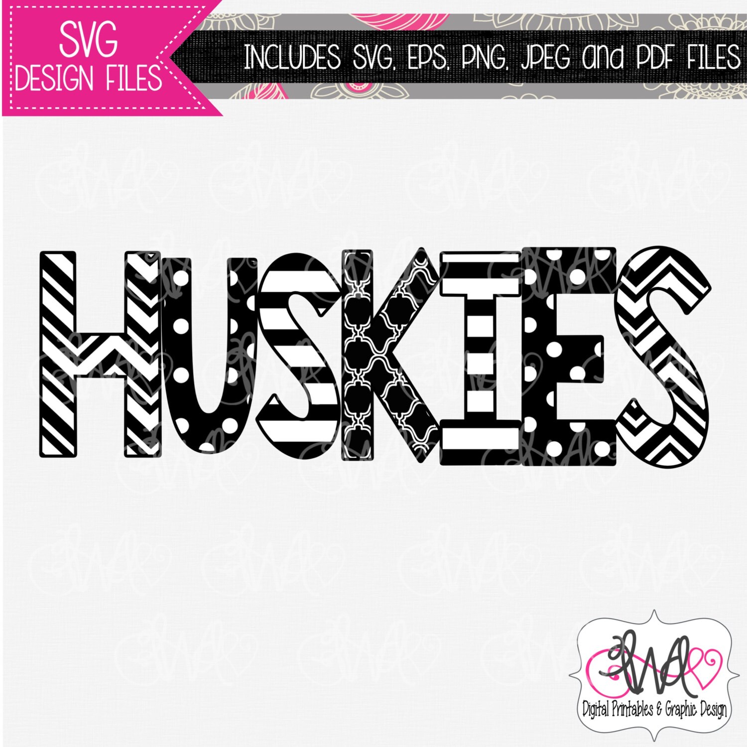 Download SVG DESIGN FILE: Huskies Mascot Design for Silhouette ...