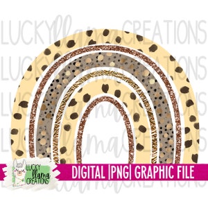 Rainbow | Animal Print | SUBLIMATION PNG | Transfer | DIGITAL | Printable | Clip Art