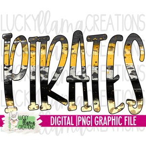 Piraten Maskottchen Teamname | Sport | SUBLIMATION PNG | Transfer | DIGITAL | Druckbare | clip-art