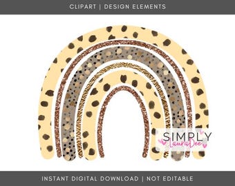 Rainbow | Animal Print | SUBLIMATION PNG | Transfer | DIGITAL | Printable | Clip Art