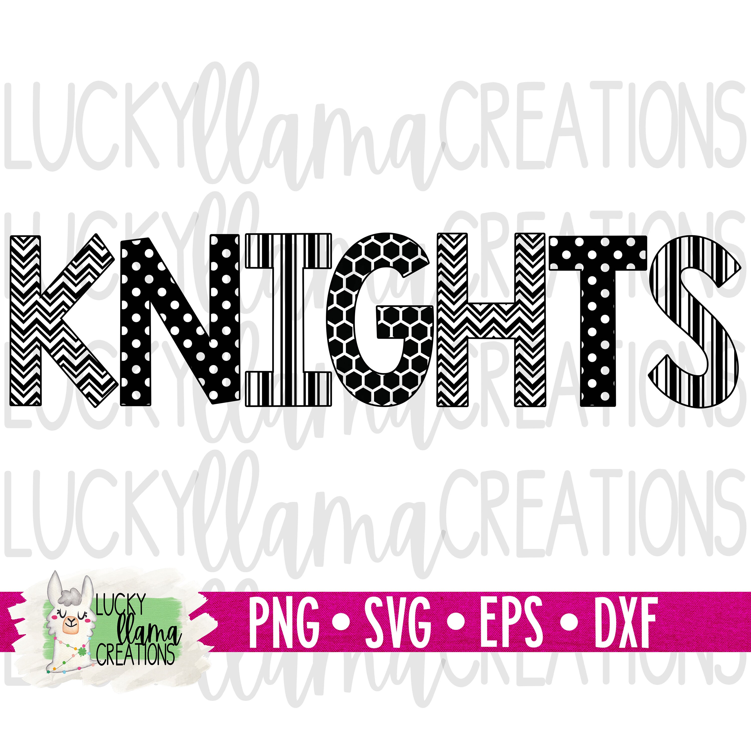 Svg Design File Knights Mascot Team Name Cutting File Etsy