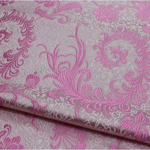 Tissu de brocart chinois, brocart à pivoine, tissu Jacquard, tissu cheongsam chinois, tissu de Cosplay DIY, tissu Kimono,7 couleurs,1y/ PC