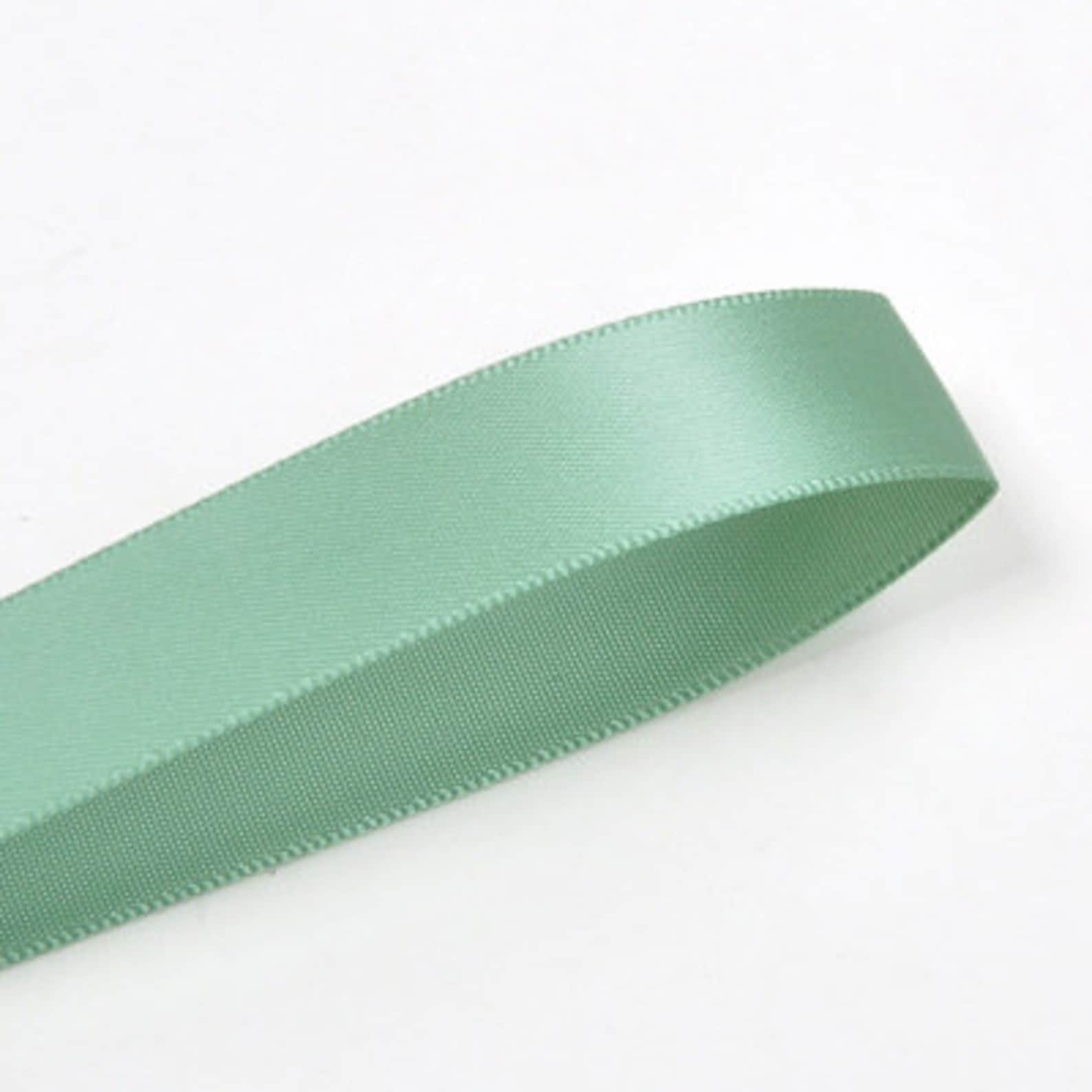 Farmhouse Ribbon Spring Garland Ribbons Sage Green Floral Ribbon Double ...