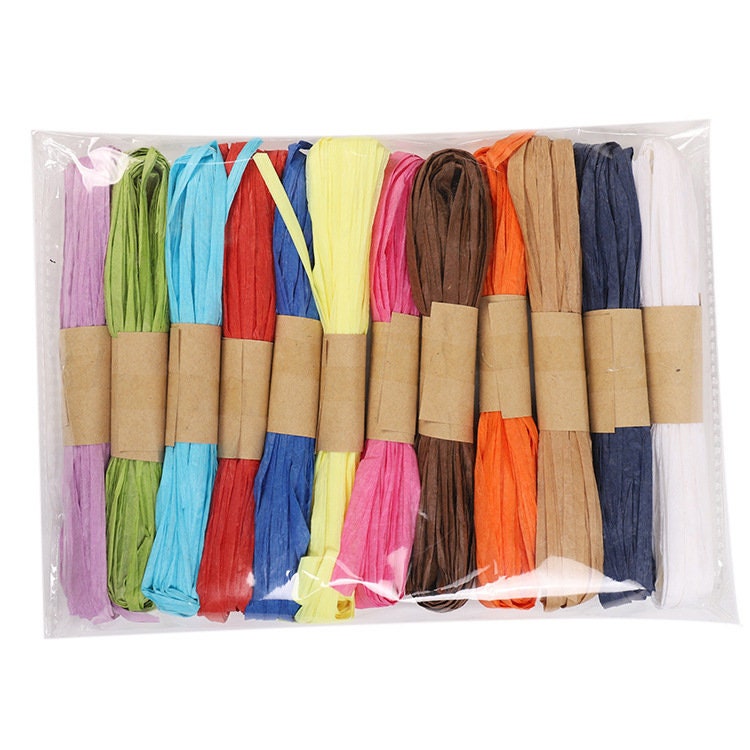 Color Ribbon Paper Multi-color Paper Ribbon Wedding Birthday Party Favors Wreath Decor ...