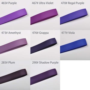 Ruban pour cheveux - Ruban gros-grain uni Couronnes de bouquets et compositions florales Bleu et violet
