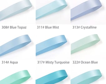 Bröllopsskärp, Strandband, Dubbelsidig satin, Hårband, DIY-rosett av presentband