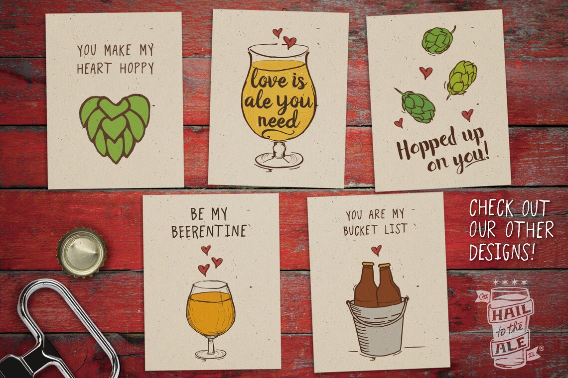 All These Beers Card Beer Card Craft Beer Greeting Card Etsy