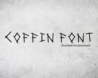 Corroded Coffin Font