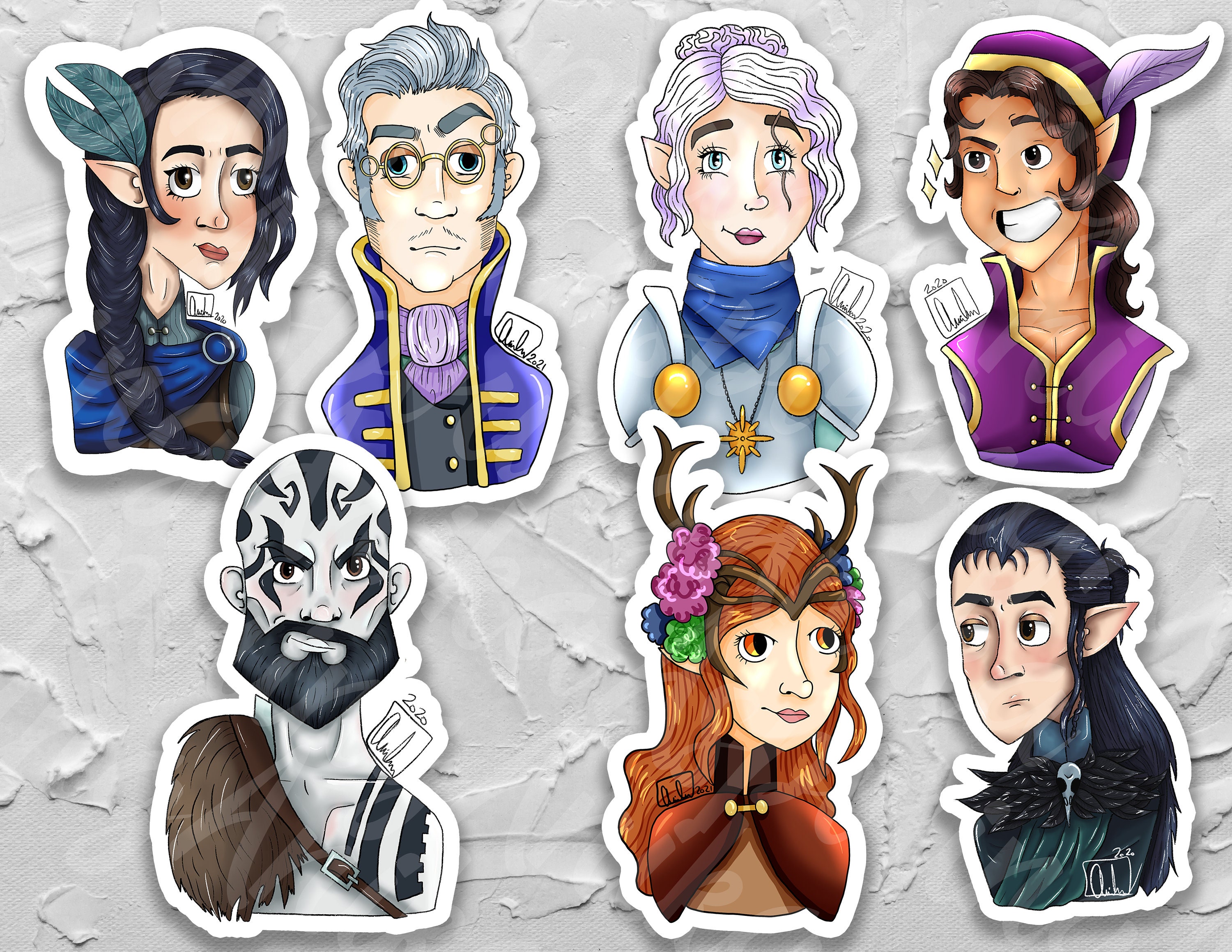 Conjunto de adesivos The Legend of Vox Machina – Critical Role