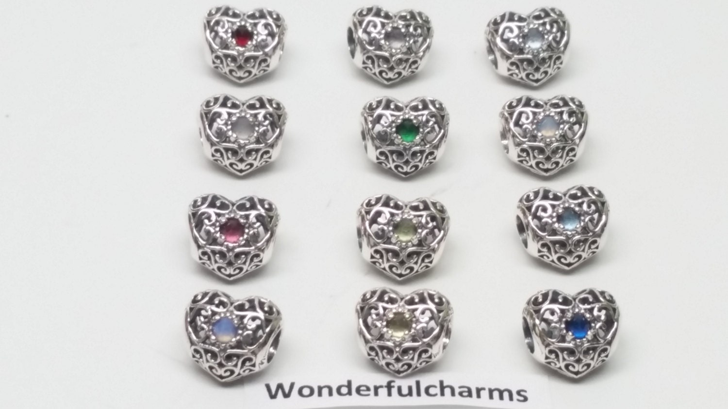 October signature heart birthstone hotsell charm