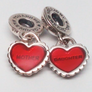 Pandora mother daughter charm clearance red