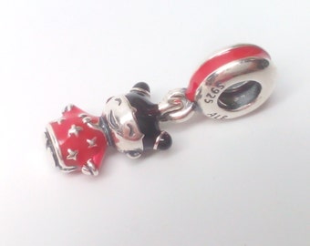New Authentic Pandora 925 ALE Sterling Silver Chinese Doll Dangle Charm 791431ENMX