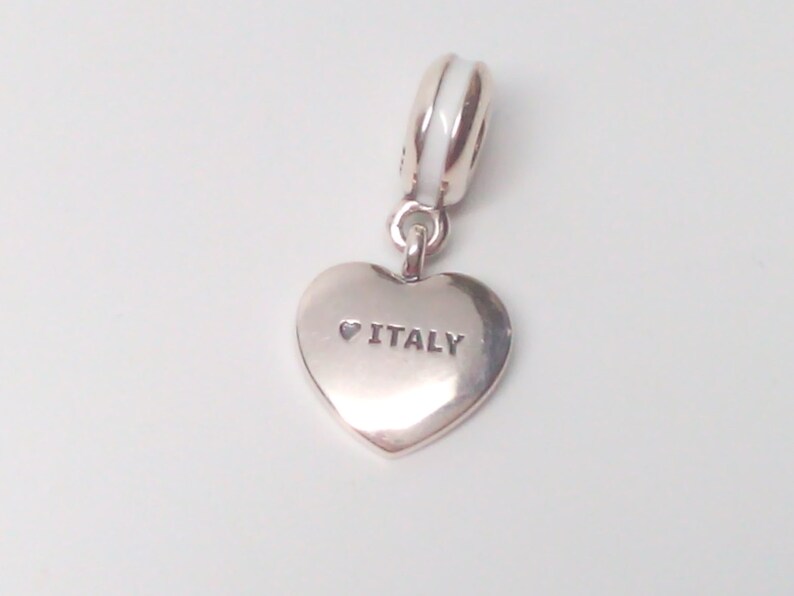 Authenthic Pandora Heart Flag Italy Charm 791547ENMX Etsy UK