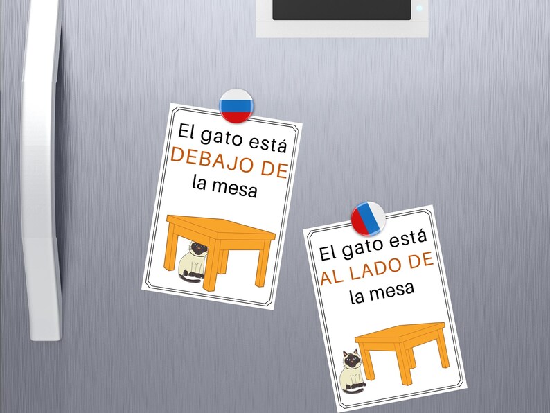Spanish to English Kids Flashcards, Home Schooling, ESL Teaching Aids ...