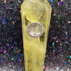Citrine Healing Gemstone Crystal Pipe