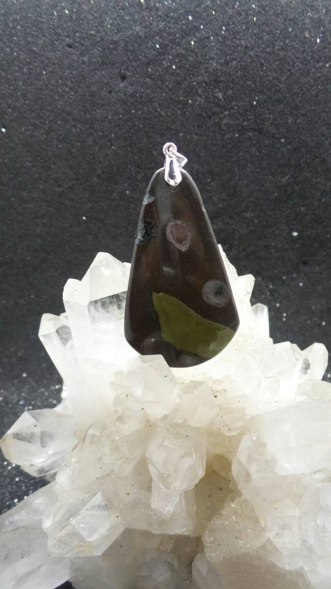 Plum Blossom Jasper Pendant Healing Crystal Stone Jewelry - Etsy New ...